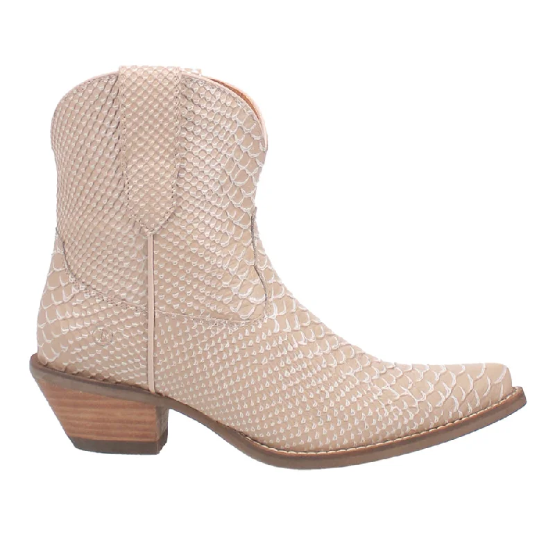 women's ankle boots with pointed toeSorta Sweet Snake Print Snip Toe Cowboy Booties