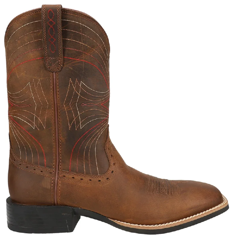 women's cowboy boots for workSport Wide Embroidered Square Toe Cowboy Boots