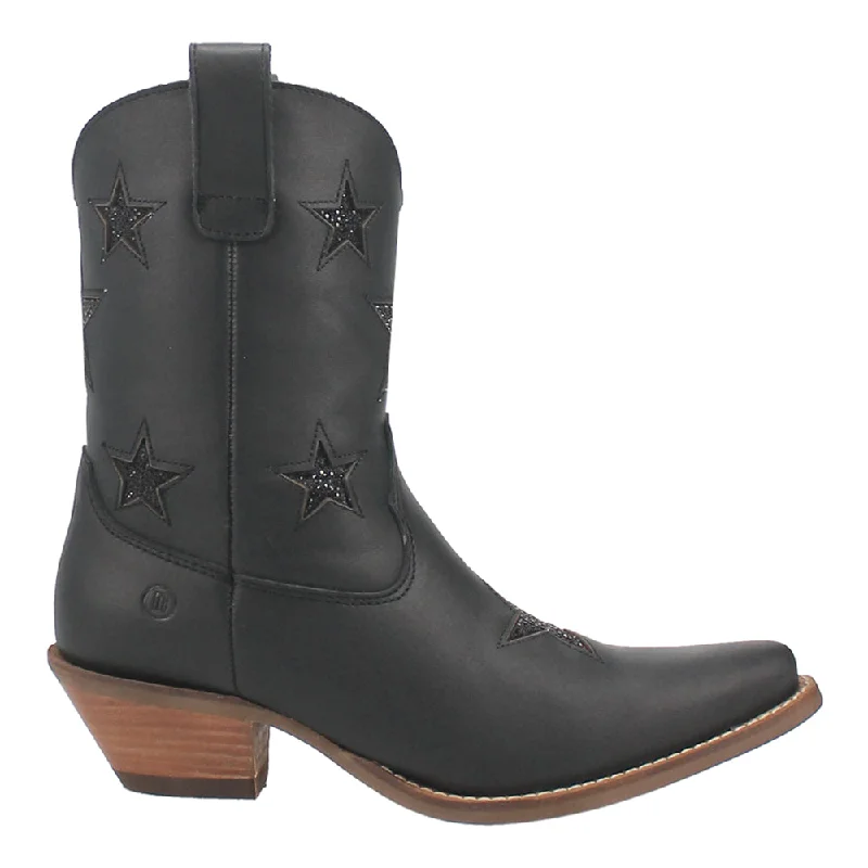women's ankle boots for officeStar Struck Tooled Inlay Snip Toe Cowboy Booties