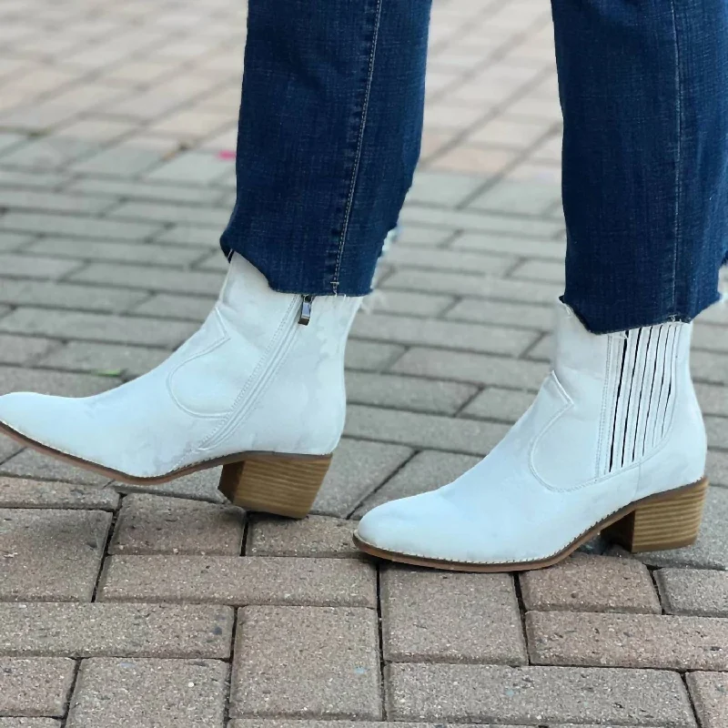 women's booties with ankle strapStarboard Ankle Boot In White