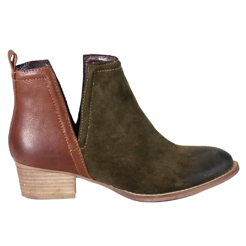 women's ankle boots with over-the-knee lookStop By Almond Toe Pull On Booties