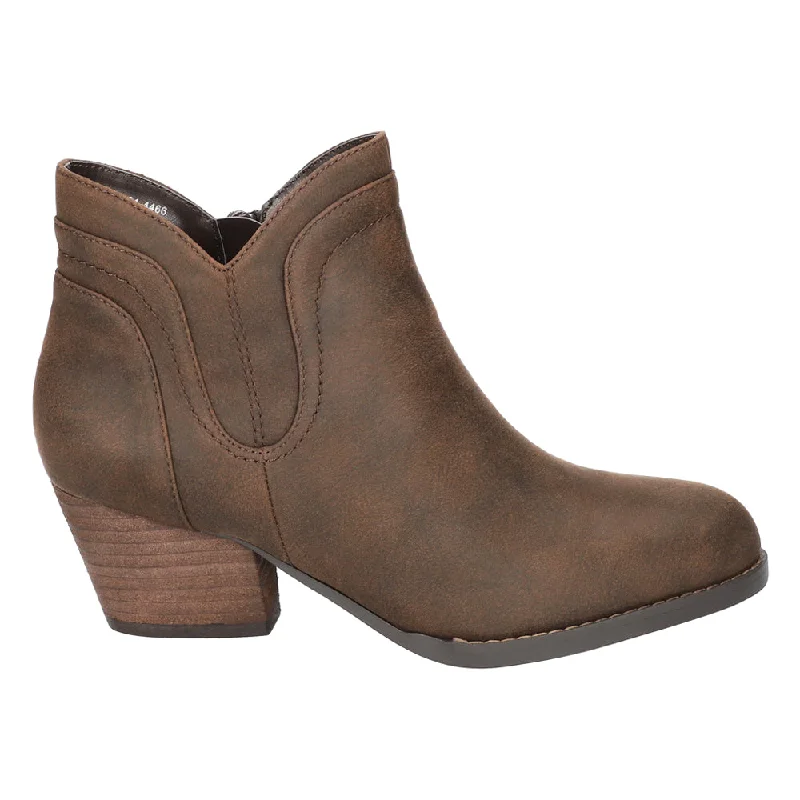 women's ankle boots with bow detailsTrust Round Toe Zippered Booties