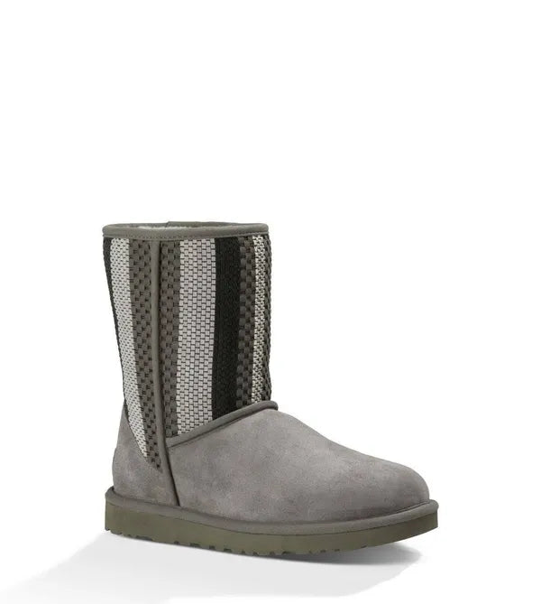 women's booties with velvetUgg Classic Short Woven Suede