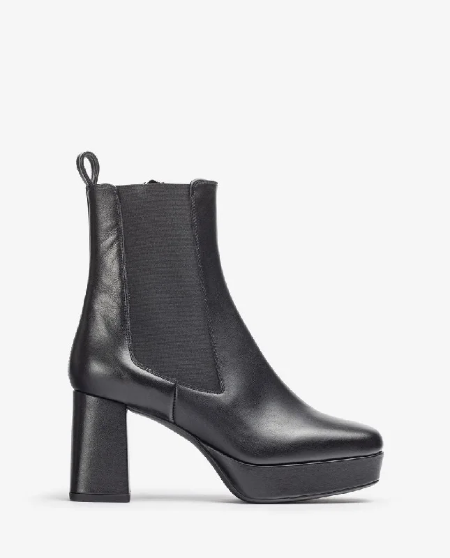 women's ankle boots with unique patternsUNISA MARLOW CHELSEA HIGH ANKLE BOOT
