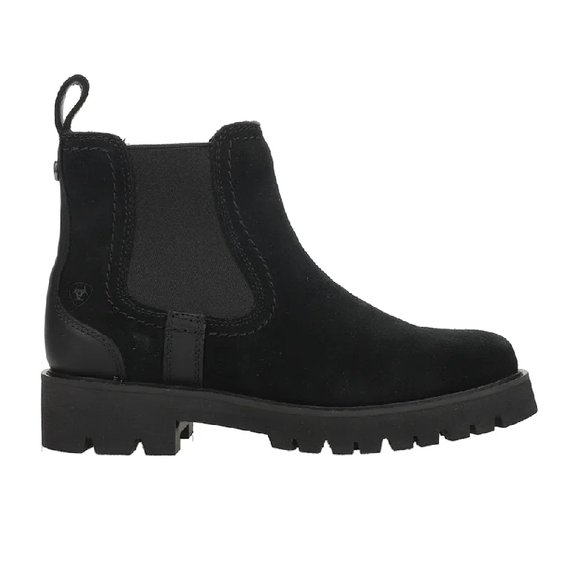suede ankle boots for womenWexford Lug Waterproof Round Toe Chelsea Boots