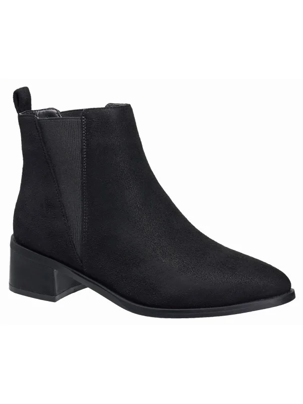 women's booties for springWomens Faux Suede Pointed Toe Ankle Boots