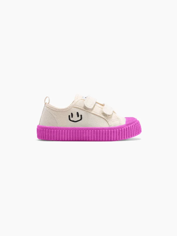 Women's canvas shoes with a ruffled edgeLollipop Canvas Shoes