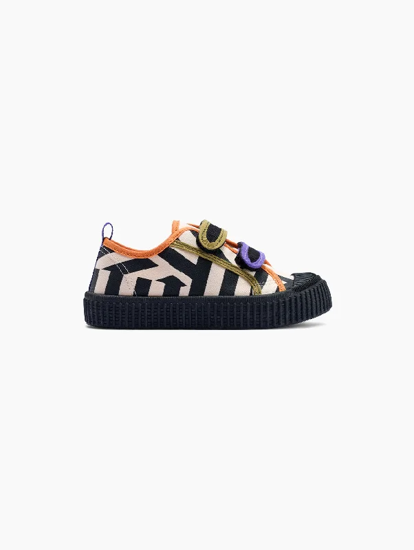 Kids' canvas shoes with a water - resistant coatingLollipop Zebra Stripes Canvas Shoes Kids' canvas shoes with a water - resistant coatingLollipop Zebra Stripes Canvas Shoes