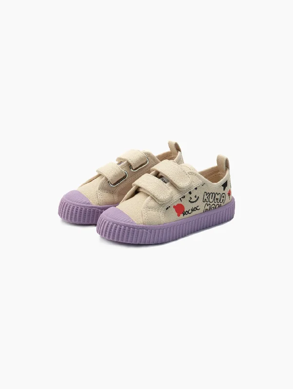 Unisex canvas shoes with a braided laceLollipop Canvas Shoes
